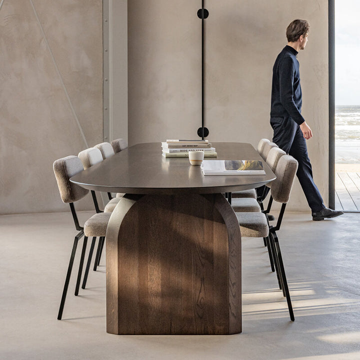STUDIO HENK slot Eettafel - smoked oak