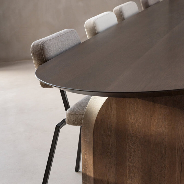 STUDIO HENK slot Eettafel - smoked oak