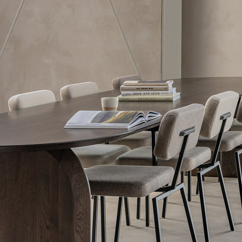 STUDIO HENK slot Eettafel - smoked oak